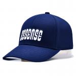 Custom High Quality 6 Panels Baseball Hat With Flat Embroidery Logo Matching Fabric Color for sale