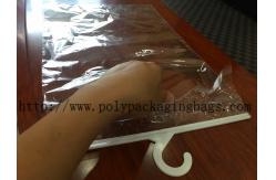 China High Transparent 0.04mm BOPP Coat Bag Hanger supplier