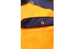 China Sattin Woven Orange 250GSM Reflective Jacket Retro 3M Strip 9910 supplier