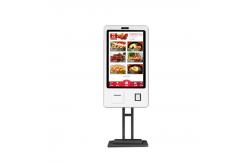 China 43 Self Ordering Digital Signage Kiosk 500 Nits Brightness With 5MP Camera supplier