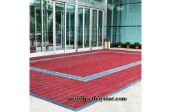 China Modular Seamless Interlocking PVC Mats Nylon PP Infill 20 X 20 Carpet Squares supplier