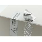 Matte Silver Polyester Proof Tamper Evident Void Security Seal Label Sticker