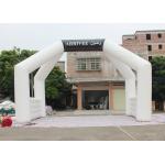 White Custom Inflatable Arch Double Stitch Sewing For Event Advertising for sale