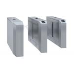 24V BLDC Flap Barrier Turnstile Wire Drawing AC100V With Face Recognition