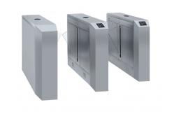 China 24V BLDC Flap Barrier Turnstile Wire Drawing AC100V With Face Recognition supplier