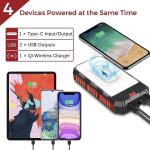 Solar System Power Bank Solar Panel Phone Charger 5000mAh 100000mAh ABS Material