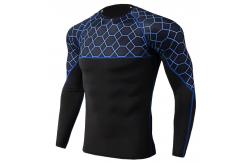 China Long Sleeve Rash Guard Shirt , Loose Fit Rash Guard Refeltive Print Eco Friendly supplier