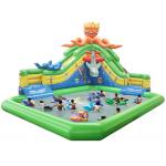 Children Water Park Inflatable Slip And Slide Water Park For Business Rental for sale