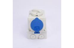 China IP44 3P 16A 220V Industrial Mechanical Interlock Switch Socket 6H supplier