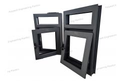 China Fireproof Broken Bridge Aluminum Window Triple Glazing With Foam Technology supplier