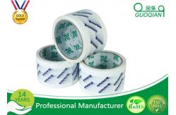 China Smooth Customized Clear Printed BOPP Film Packing Tape for Carton Sealing supplier