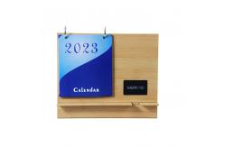 China Custom Art Desk Calendar , Desk 2023 Calendar Planner With Wireless Charger supplier