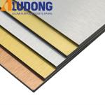 3mm Gold Silver Brushed Acm Aluminum Panels Fireproof Core for sale
