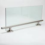 High-Strength Stainless Steel Handrails with 12mm Toughened Glass Support