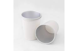 China Custom Logo Aluminium Paper Cup Single Wall Eco Friendly  For Drinking supplier