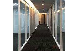 China Single Glazing Soundproof Office Partitions Walls Thickness 12mm Customized Size supplier