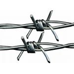 Single / Double Twisted Galvanized Barbed Wire 12 * 12 Type For Safety Protection for sale
