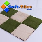 80kg/Cbm 30*30*1.0cm Interlocking Plush Carpet Tiles for sale