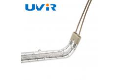 China U Shaped Uncoated Infrared Heating Element Tube Halogen Quartz Glass supplier
