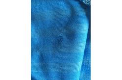 China 160cm Width Warp Knitting Blue Eight Grid Microfiber Cleaning Cloth SGS supplier