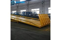 China Yellow Loading And Unloading Goods Hydraulic Dock Ramp For Wrkshop supplier