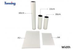 China Transparent DTF Printing Film 60CM 33CM 30CM PET Film For Heat Transfer supplier