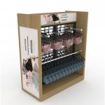 Customizable Metal Wood Mixed Material Floor Display Stand For Supermarkets And Shopping Malls for sale