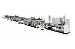 China One Screw Plastic Sheet Extrusion Machine , Hollow Grid Sheet Extrusion Line supplier