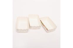 China Disposable Foil Square Paper Baking Cups Biodegradable Packaging Box supplier