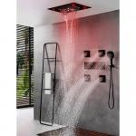 Shower Ceiling Bathroom Shower Faucet Set Luxury LED Thermostatic High Flow Rain Waterfall for sale