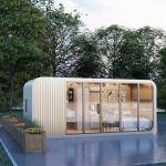 Modular Capsule Hotel With 2-bedroom Luxury Prefabricated Apple Cabin House for sale