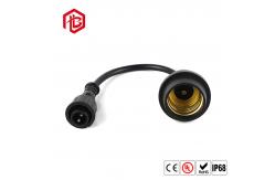 China Screw Light Waterproof IP65 10cm E26 E27 Lamp Holder With Plug supplier