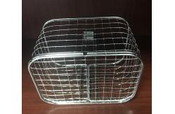 China SS304 Metal Houseware silver Plating Wire Mesh Hanging Baskets supplier