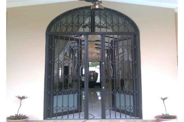 Customized Aluminium Security Door Frame With Powder Coating Grey ISO SGS