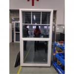 Tempered Glass UPVC Single Hung Window American Style Profile PVC Sliding Vinyl Window for sale