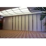Modern Collapsible Operable Acoustic Partition Wall Aluminum Frame Melamine Finish for sale