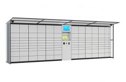 China Intelligent Logistic Parcel Delivery Lockers , SMS Sending System Coin Operated Lockers supplier