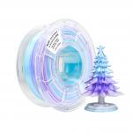 Silk Gradient PLA+ 3D Printer Filament 1.75mm, Gradient White Purple Blue 1kg Spool Tri Color 3D Printing Filament for sale