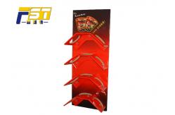 China Cardboard Paper Side Wing Display , Light Duty CMYK Printing Wing Rack Display supplier