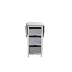 Practical Modern Wood Furniture Fabric Foldable Ironing Board Cabinet White