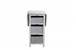China Practical Modern Wood Furniture Fabric Foldable Ironing Board Cabinet White supplier