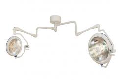 China Shadowless 500mm Surgical Ceiling Lights With Spring Arm Double Dome supplier