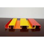 Customized FRP Pultruded Profiles C Shape Excellent Impact Resistance,Multicolor Pultruded Frp C Channels for sale