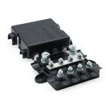 Mega Midi 5 Way High Load Four Outlet Midival Fuse Holder Power Distribution Box 5-Fold With Cover For Screw Automotive for sale