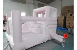 China Jumping Castle Slide Inflatable Pastel Pink Inflatable Bouncer White Bounce Jumping House supplier