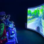 Dynamic Racing Interactive Projection Game Outside Interactive Bike Game for sale