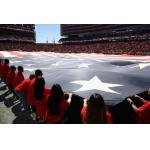 Professional Screen Printed Custom Big Giant Flag Stadium Sport Event Advertising for sale