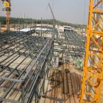 Modern Prefabricated Steel Frame Commercial Building Construction Customizable for sale