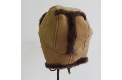 China High quality double face shearling sheepskin boys winter hat supplier