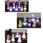 Snow Shape Color Changing Led Night Light , Acrylic Led Snowman For Outdoor Decorative for sale
